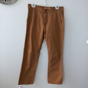 Michael Brandon Men's Tan Chinos Versatile Cotton Twill Size 30 X 30 US
